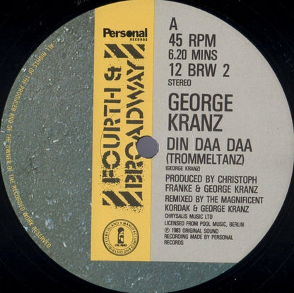 George Kranz : Din Daa Daa (Trommeltanz) (12", Single)