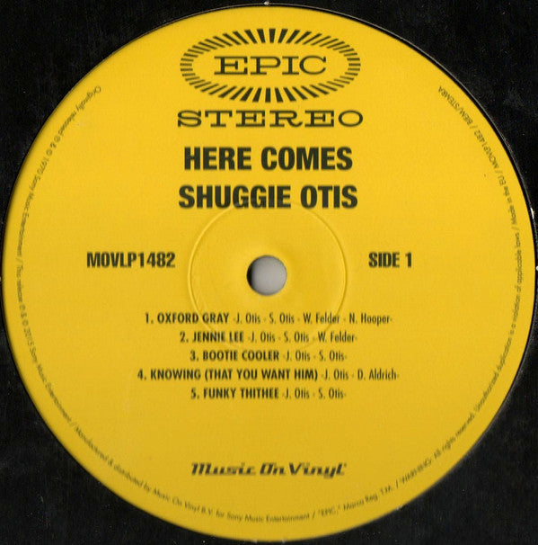 Shuggie Otis : Here Comes Shuggie Otis (LP, Album, RE)