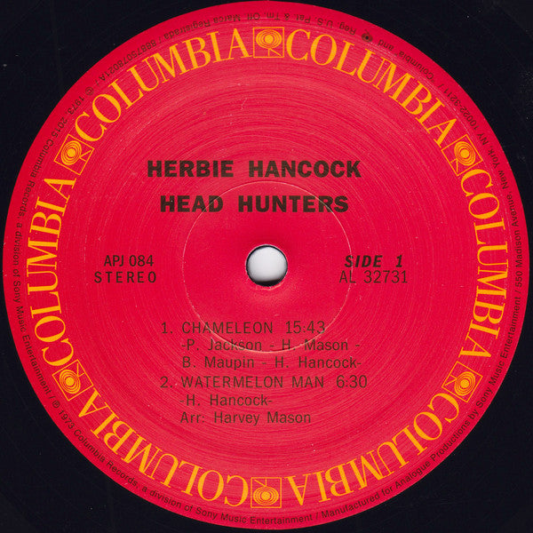 Herbie Hancock : Head Hunters (LP, Album, Ltd, RE, RM, 200)