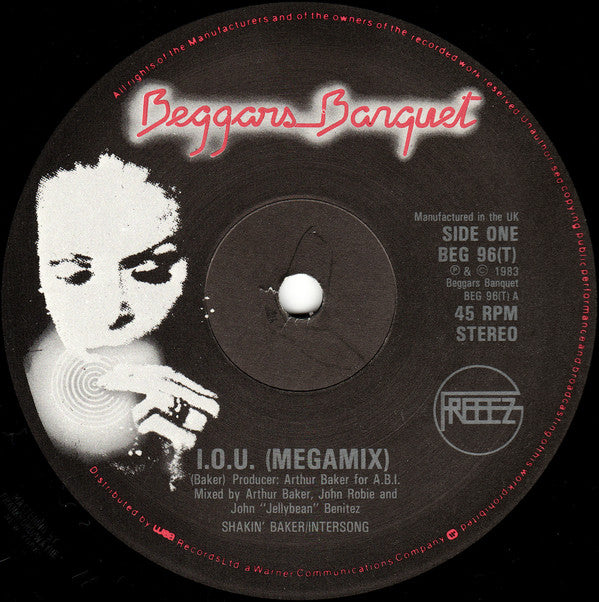 Freeez : I.O.U. (Megamix) (12", Single, Pic)