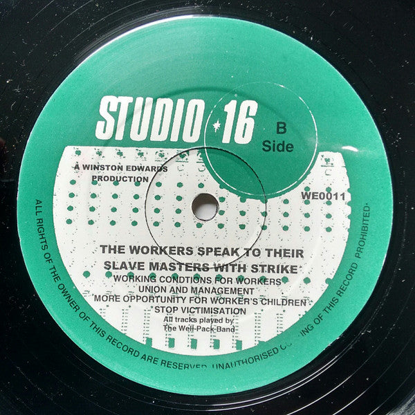 The Well Pack Band : The Workers Speak To Their Slave Masters With Strike (LP, Album, RE)