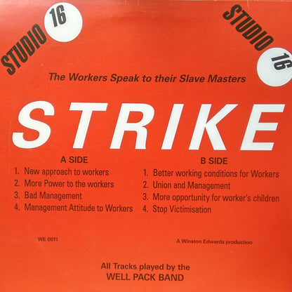 The Well Pack Band : The Workers Speak To Their Slave Masters With Strike (LP, Album, RE)