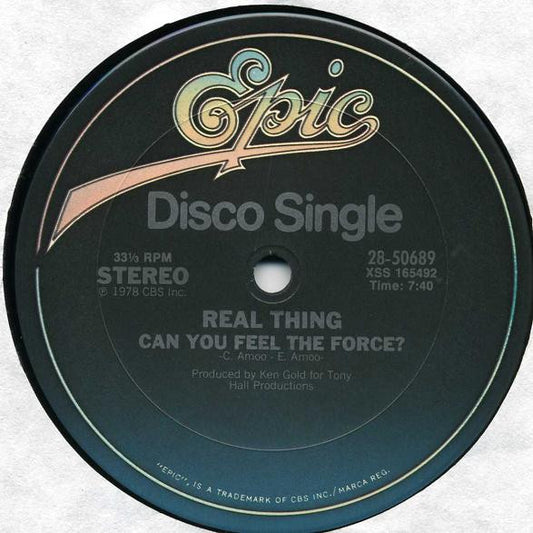 The Real Thing : Can You Feel The Force? (12", Single)