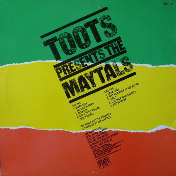 The Maytals : Toots Presents The Maytals (LP, Album)