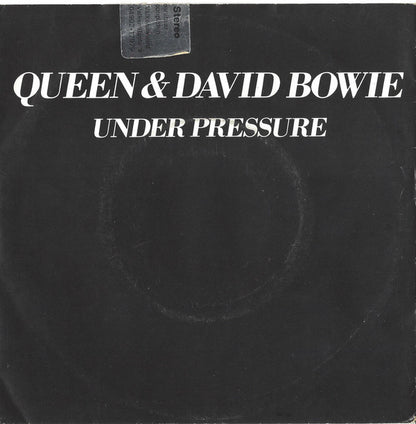 Queen & David Bowie : Under Pressure (7", Single, Bla)