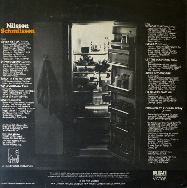 Harry Nilsson : Nilsson Schmilsson (LP, Album, Dyn)