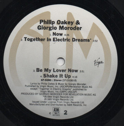 Philip Oakey & Giorgio Moroder : Philip Oakey & Giorgio Moroder (LP, Album, C)