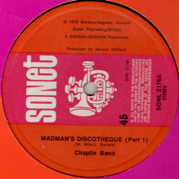 The Chaplin Band : Madman's Discotheque (12")