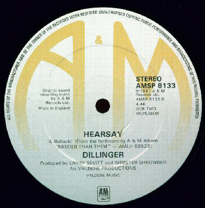 Dillinger : Melting Pot / Hearsay (12")