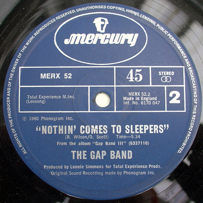 The Gap Band : Burn Rubber On Me (Why You Wanna Hurt Me) (12", Single)