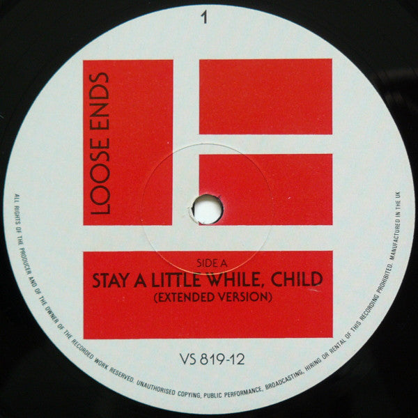 Loose Ends : Stay A Little While, Child (12")