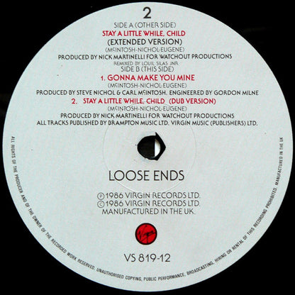 Loose Ends : Stay A Little While, Child (12")