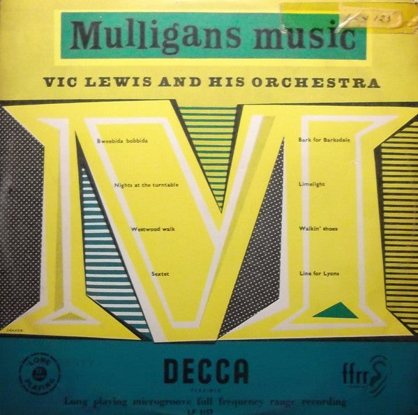 Vic Lewis And His Orchestra : Mulligan's Music (10", Album, Mono)