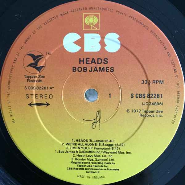 Bob James : Heads (LP)