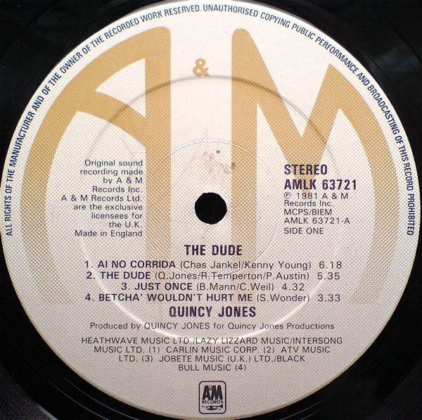 Quincy Jones : The Dude (LP, Album)