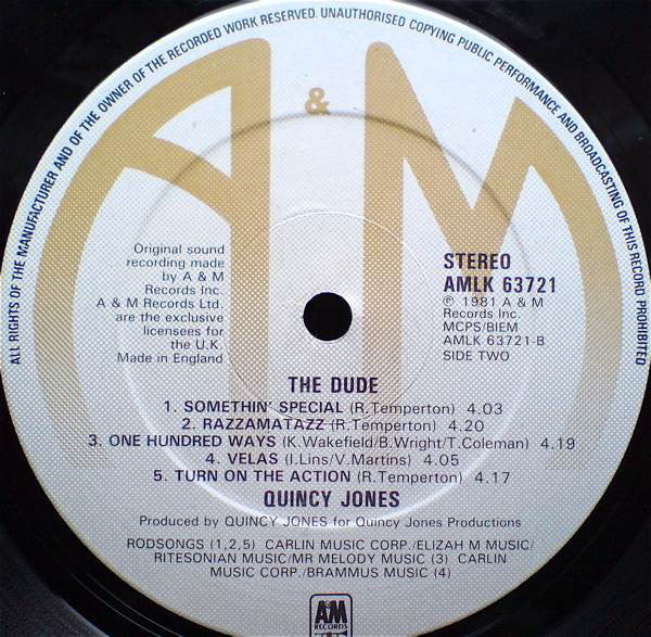 Quincy Jones : The Dude (LP, Album)