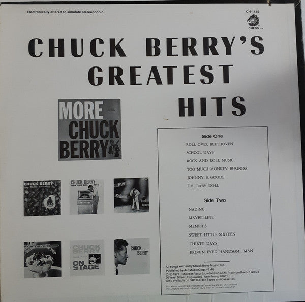 Chuck Berry : Chuck Berry's Greatest Hits (LP, Comp)