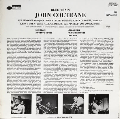 John Coltrane : Blue Train (LP, Album, RE)