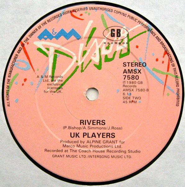 UK Players : Everybody Get Up / Rivers (12")