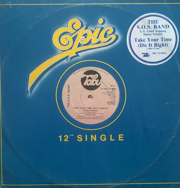 The S.O.S. Band : Take Your Time (Do It Right) (12", Single)