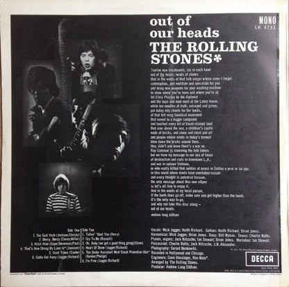 The Rolling Stones : Out Of Our Heads (LP, Album, Mono, Rob)