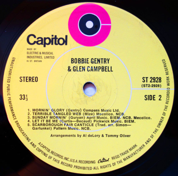 Bobbie Gentry & Glen Campbell : Bobbie Gentry & Glen Campbell (LP, Album, Gre)