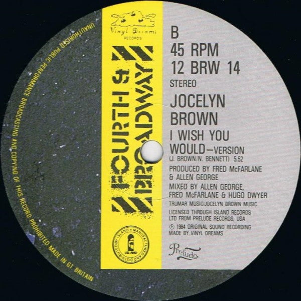 Jocelyn Brown : I Wish You Would (12", Single)