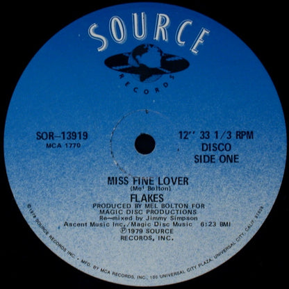 Flakes : Miss Fine Lover (12")