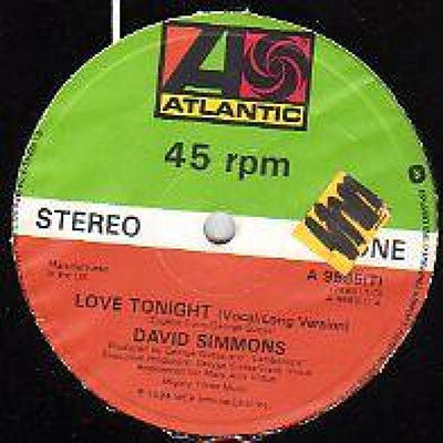 David Simmons (2) : Love Tonight (12")