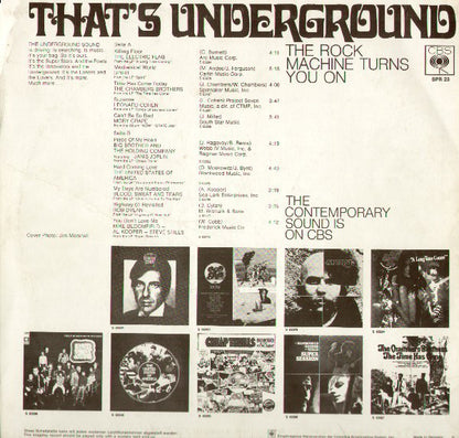 Various : That's Underground (The Rock Machine Turns You On) (LP, Comp, Ora)