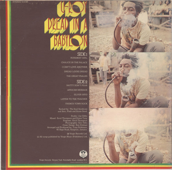 U-Roy : Dread In A Babylon (LP, Album, RP)