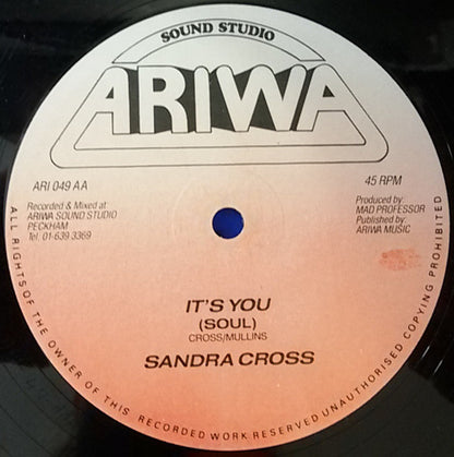 Sandra Cross : It's You (12", Single)