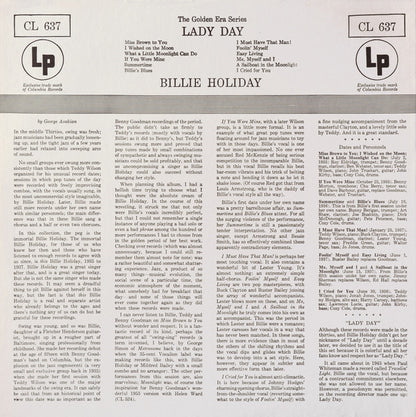 Billie Holiday : Lady Day (LP, Comp, Mono, RE, Pit)