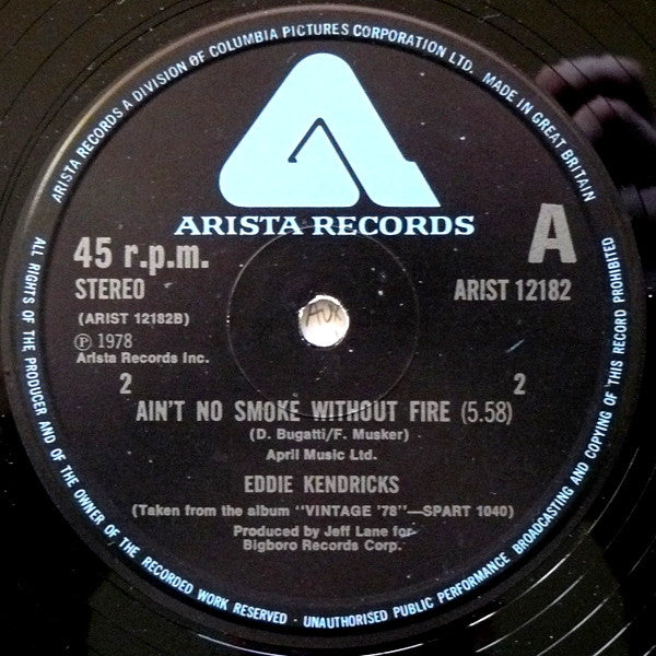 Eddie Kendricks : How's Your Love Life Baby / Ain't No Smoke Without Fire (12")