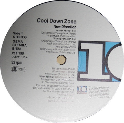 Cool Down Zone : New Direction (LP, Album)