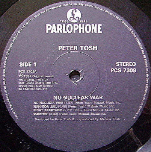 Peter Tosh : No Nuclear War (LP, Album)