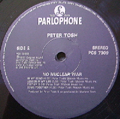 Peter Tosh : No Nuclear War (LP, Album)