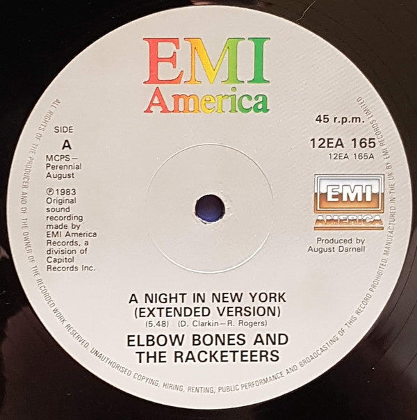 Elbow Bones And The Racketeers : A Night In New York (12", Single)