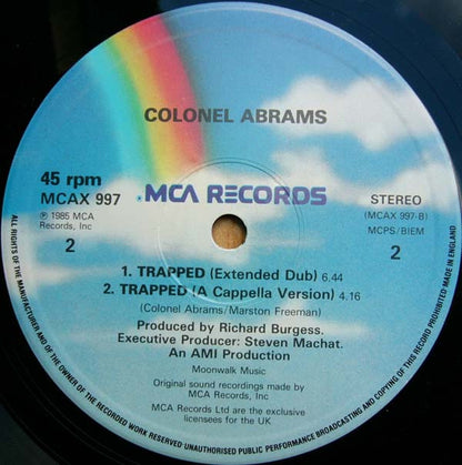 Colonel Abrams : Trapped (U.S. Remix) (Extended Versions) (12")