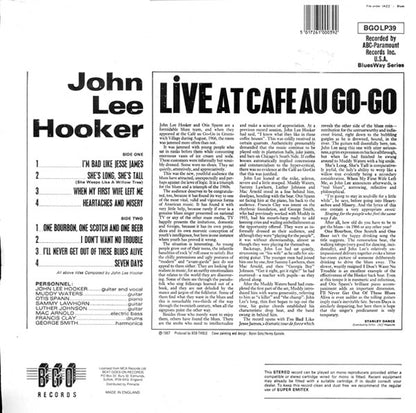 John Lee Hooker : Live At Cafe Au-Go-Go (LP, Album, RE)