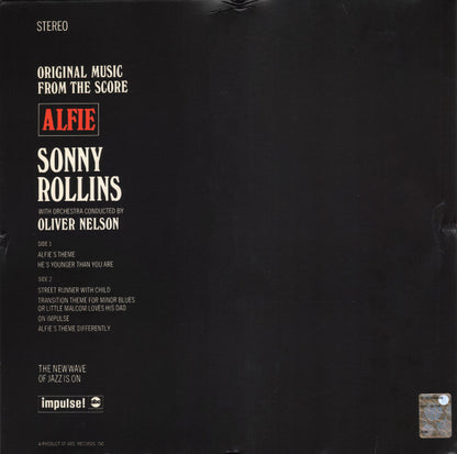 Sonny Rollins With Orchestra Conducted By Oliver Nelson : Alfie (LP, Album, RE, Gat)