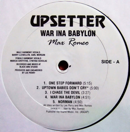 Max Romeo & The Upsetters : War Ina Babylon (LP, Album, RE, Unofficial)