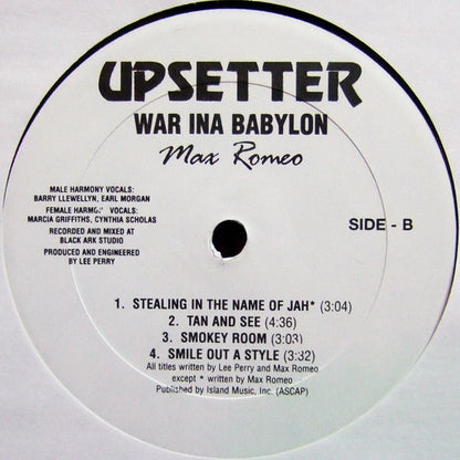 Max Romeo & The Upsetters : War Ina Babylon (LP, Album, RE, Unofficial)