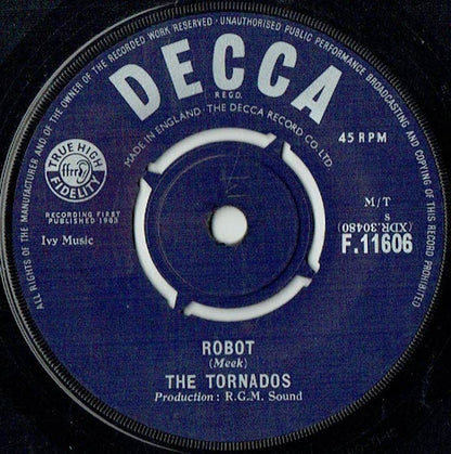 The Tornados : Robot (7", Single)