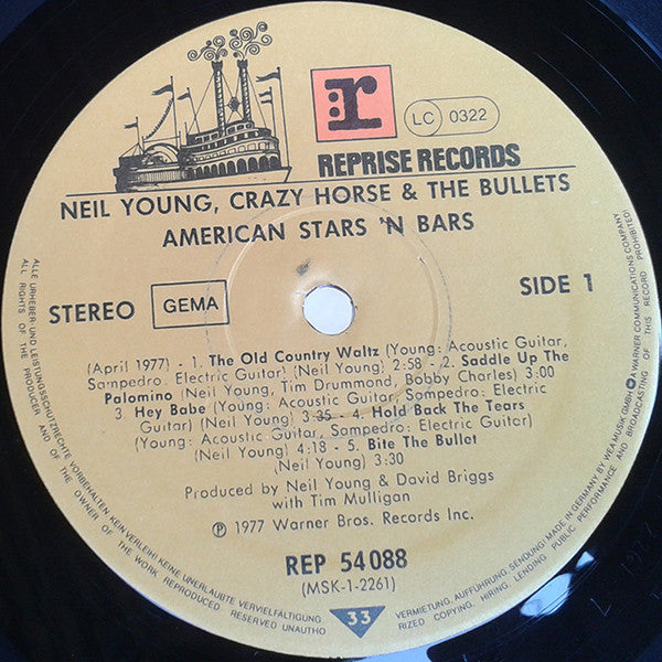 Neil Young : American Stars 'N Bars (LP, Album)