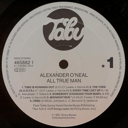 Alexander O'Neal : All True Man (LP, Album)