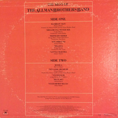 The Allman Brothers Band : The Best Of The Allman Brothers Band (LP, Comp, 53 )