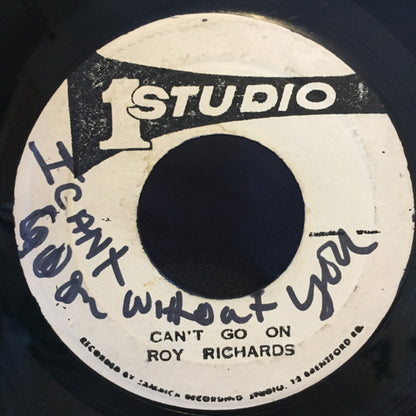 Jackie Mittoo / Roy Richards : Peenie Wallie / Can't Go On (7", Single)