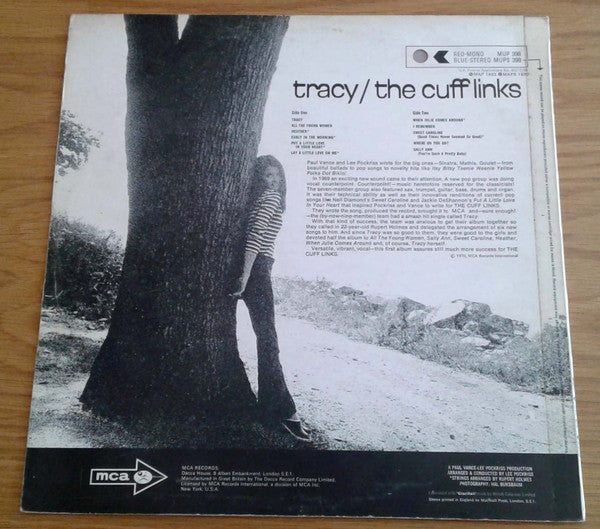 The Cuff Links : Tracy (LP, Album, Mono)