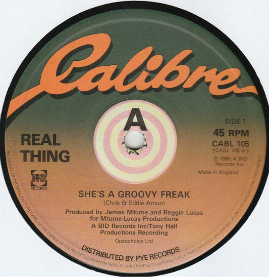 The Real Thing : She's A Groovy Freak (12")